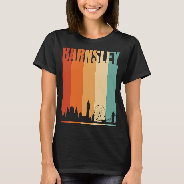 Camiseta Linha Skyline da Cidade de Barsley (Frente)