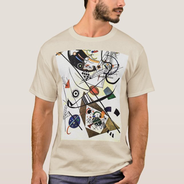 Camiseta Linha transversal - Kandinsky (Frente)