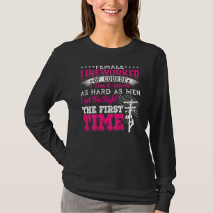 Camiseta Linhadora Feminina Claro Que Não Trabalho Tão Duro
