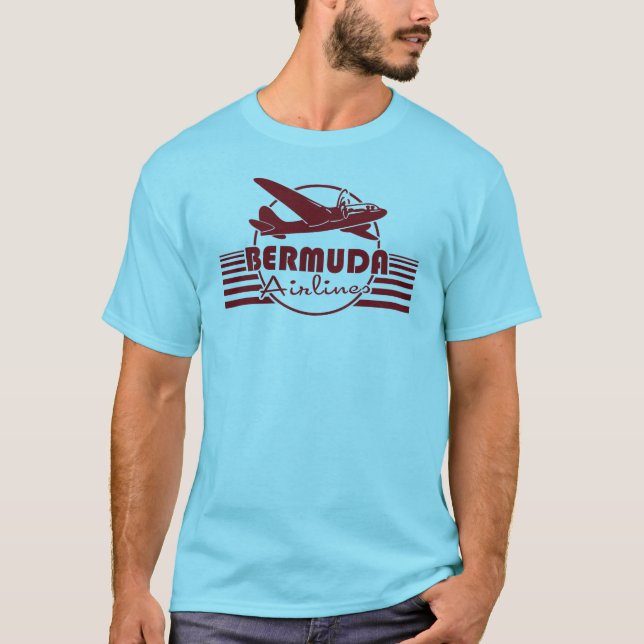 Camiseta Linhas aéreas de Bermuda (Frente)