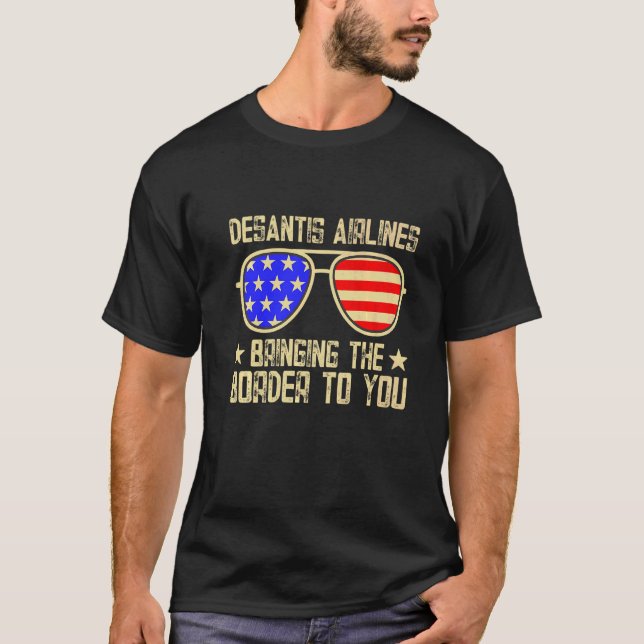 Camiseta Linhas Aéreas DeSantis Azul (Frente)