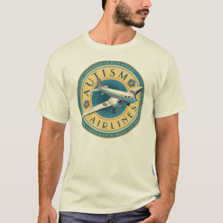 Camiseta Linhas aéreas do autismo