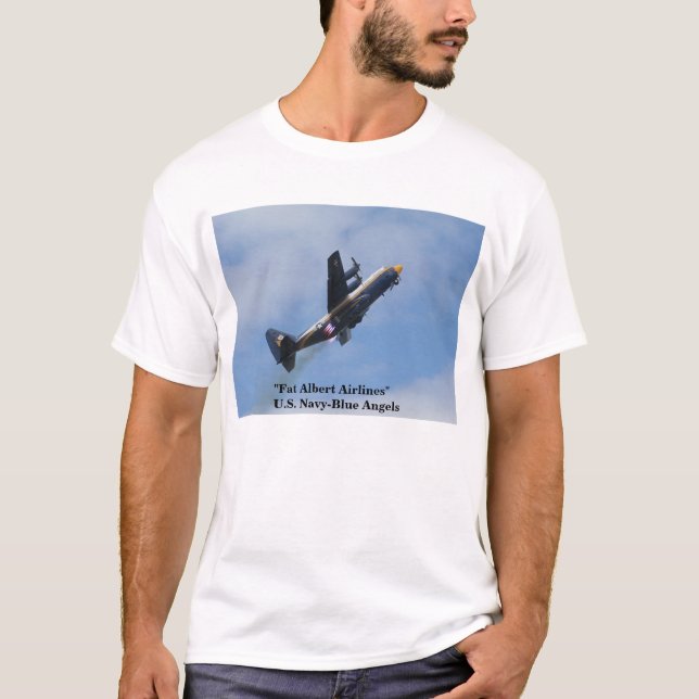 Camiseta Linhas aéreas gordas de Albert (Frente)