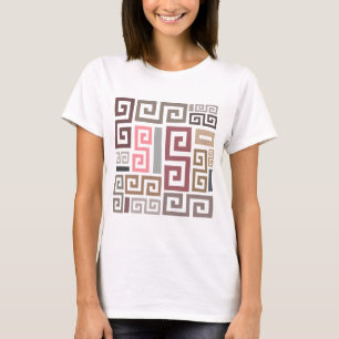 Camiseta linhas artísticas abstrato modernas