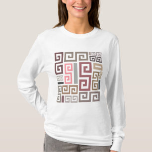 Camiseta linhas coloridas artísticas abstratas modernas