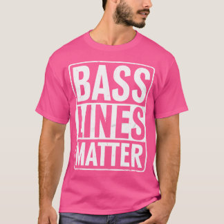 Camiseta Linhas De Bass Do Jogador De Violão Bass Edm