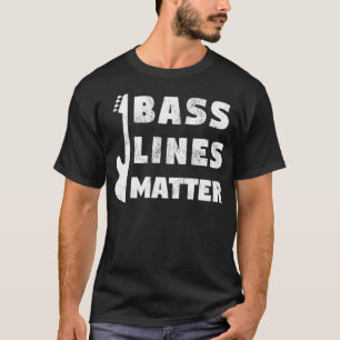 Camiseta Linhas De Bass Importam O Jogador De Guitarra Engr