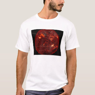 Camiseta Linhas de campo magnético no Sun 3