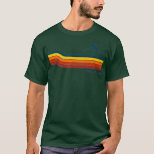 Camiseta Linhas de Cor Retroativas Frisbee Ultimate