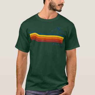 Camiseta Linhas de Cor Retroativas Frisbee Ultimate