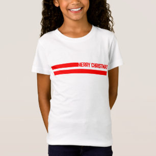 Camiseta linhas de natal feliz