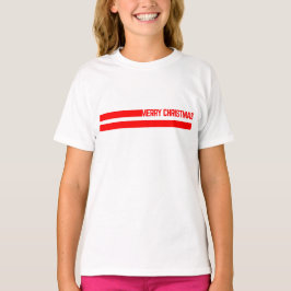 Camiseta linhas de natal feliz