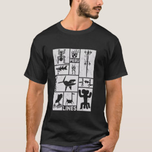 Camiseta Linhas de Nazca América do Sul Astronauta Antigo P