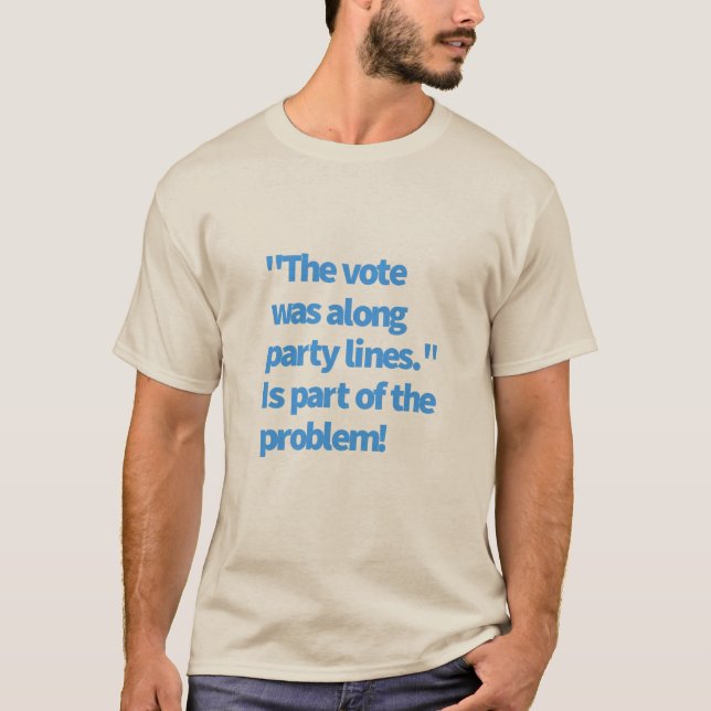 Camiseta Linhas do Partido Político (Frente)