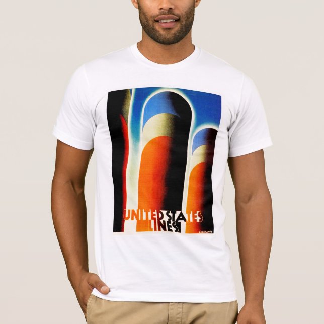 Camiseta Linhas dos Estados Unidos (Frente)