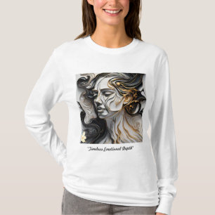 Camiseta "Linhas Emotivas de Dourado"