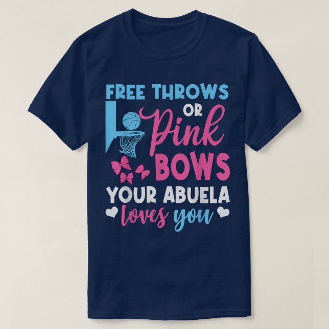 Camiseta Linhas Grátis Ou Arcos Rosa Abuela Te Ama De Gêner (Frente do Design)