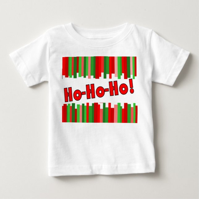 Camiseta Linhas intermitentes - Vermelho e Verde (Frente)