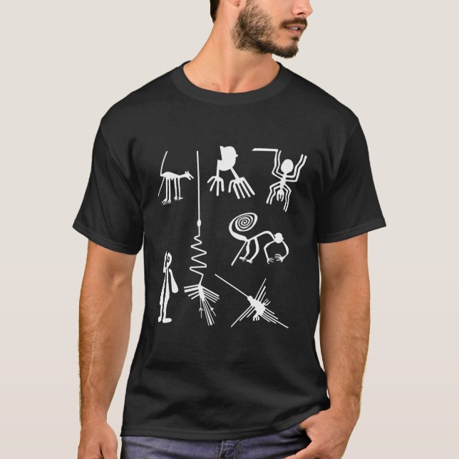 Camiseta Linhas Nazcas Antigas (Frente)