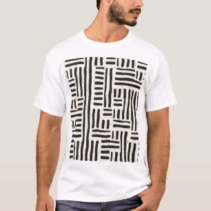 Camiseta Linhas traçadas à mão, textura sem soldadura.