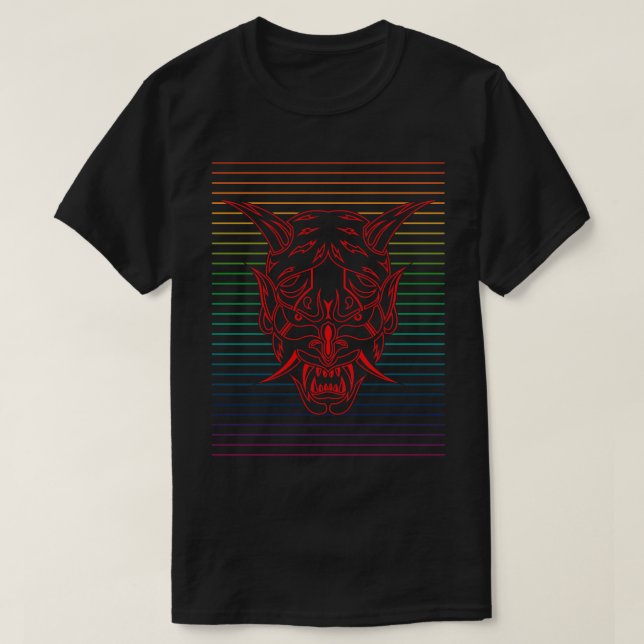Camiseta Linhas Vermelhas Shinigami (Frente do Design)