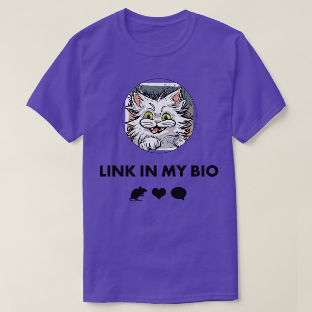 Camiseta Link na Biografia (Frente do Design)