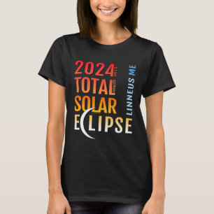 Camiseta Linneus Maine ME Total Eclipse Solar 2024 5