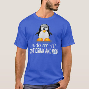 Camiseta Linu amante Não Beba Raiz Engraçado Slogan Tu