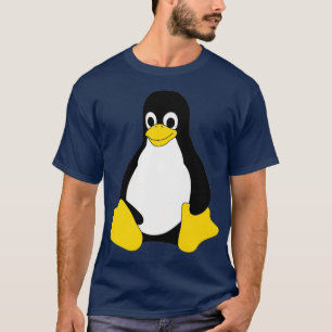 Camiseta Linu Mascot Tu, o Geek de pinguim, pessoa de TI