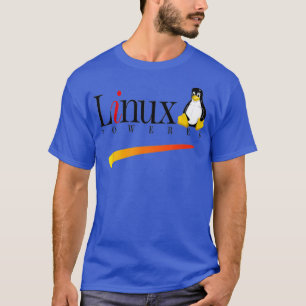 Camiseta Linu Os Powered by Linu Tu Penguin Tee