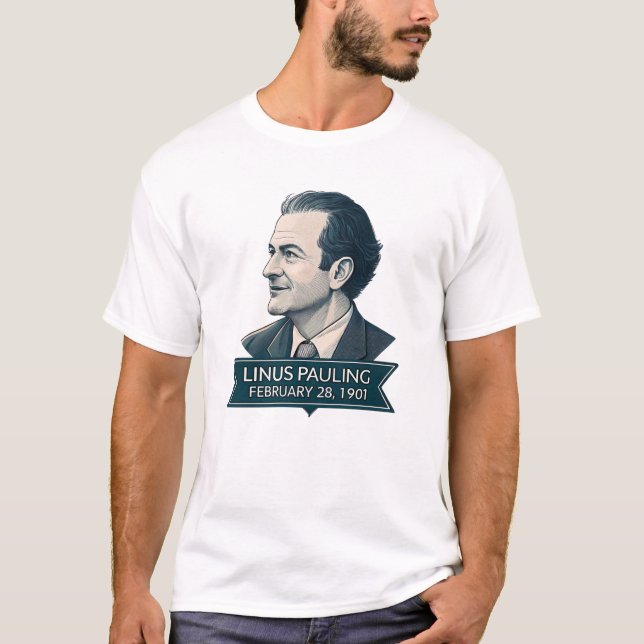 Camiseta Linus Pauling 1901 (Frente)