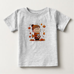 Camiseta ​ Linus Pumpkin Bonito Cai Bebê Tumulheira e Camis