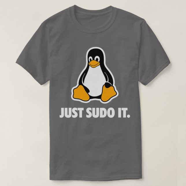 Camiseta Linux Just Sudo it  (Frente do Design)