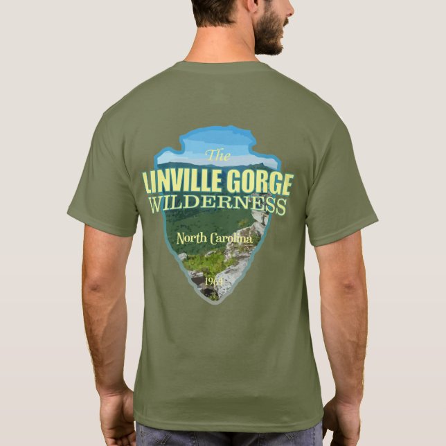 Camiseta Linville Gorge WA (seta) (Verso)