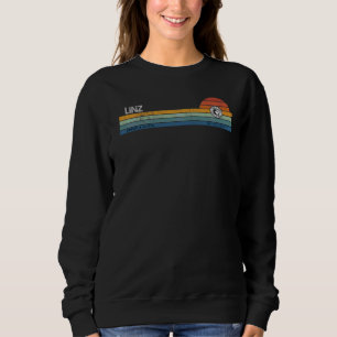 Camiseta Linz Upper Austria Retroativa Arco-Íris Sunset Sin