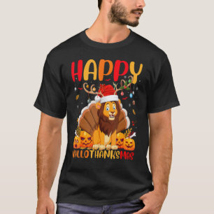 Camiseta Lion Animal Happy Lion Hellothanksmas