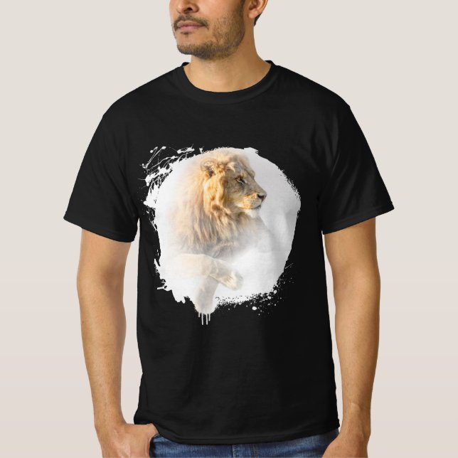 Camiseta Lion Animal Vie Sauvage Jungle Nature Safari (Frente)