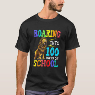 Camiseta Lion Aninhando Em 100 Dias De Escola Feliz 100º D