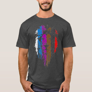 Camiseta Lion Belt Colors Jiu Jitsu para BJJ Jujitsu Gift