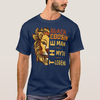 Camiseta Lion Black Prima O Homem O Mito O Pai Feliz