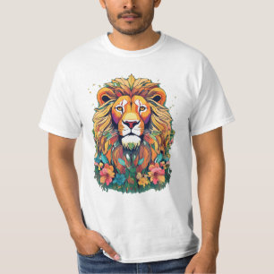 Camiseta Lion Bloom Encantador: 3D V inspirado no Studio Gh