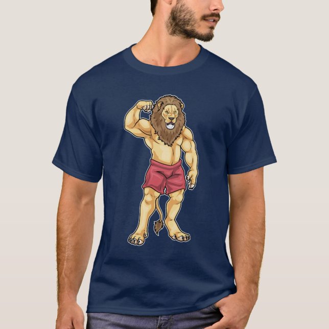 Camiseta Lion Bodybuilder Bodybuilding (Frente)