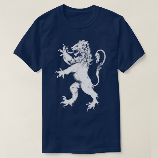 Camiseta Lion Branco Alto (Frente do Design)