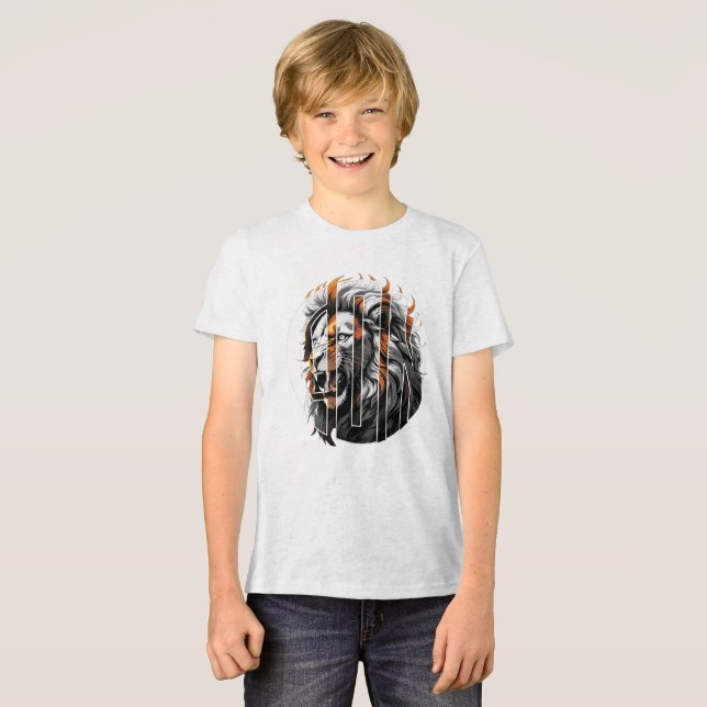 Camiseta Lion BW (Frente Completa)