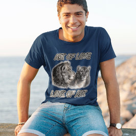 Camiseta Lion Casal "For Love Of Art" Art of Love Mens