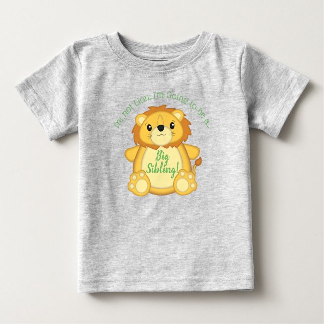 Camiseta Lion Chá de fraldas Safari (Frente)