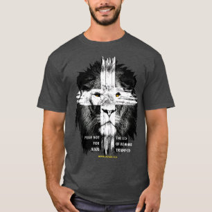 Camiseta Lion Cross Jesus Cristo Senhor Cristão Deus Acredi