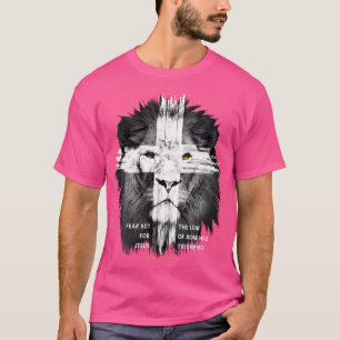 Camiseta Lion Cross Jesus Cristo Senhor Cristão Deus Acredi