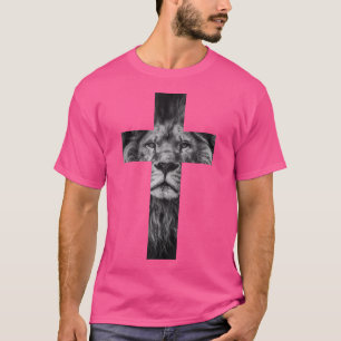 Camiseta Lion Cross King Lorde Jesus Bíblia Judah