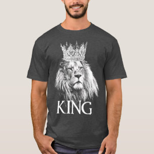 Camiseta Lion Crown King Royalty Wildlife Big Cat Lover Shi